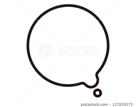 Round/loose speech bubble 127859573