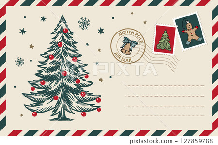 christmas, tree, vector 127859788