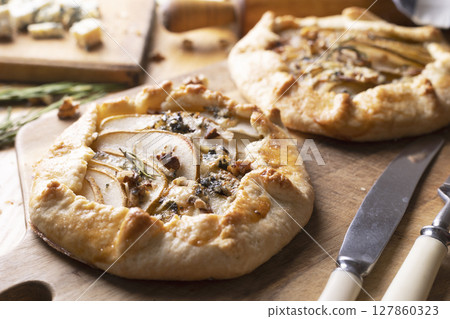 galette with pear galette with pear 127860323