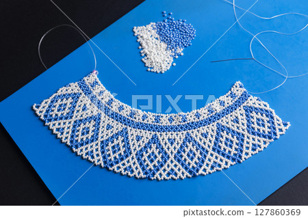 Silianka - Ukraine necklace from beads 127860369