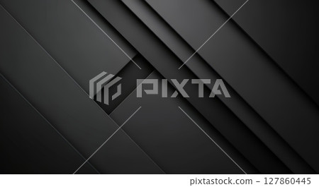 重疊的黑色對角線層抽象現代背景 重疊的黑色對角線層抽象現代背景 127860445