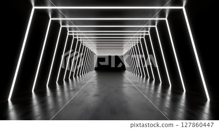 無限的霓虹燈隧道，穿越網路空間的通道 127860447