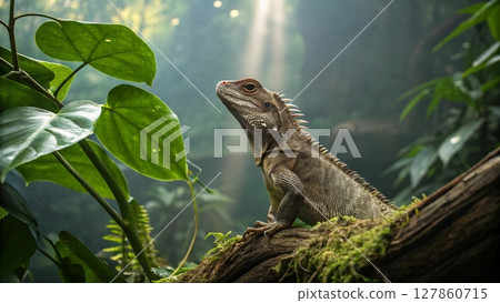 iguana on the tree 127860715