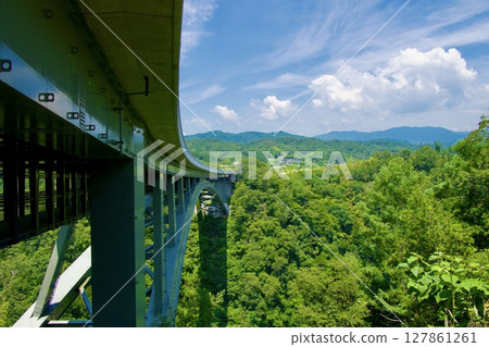 三垣南信高速公路上，一座高聳入雲的孤橋－天龍橋 127861261