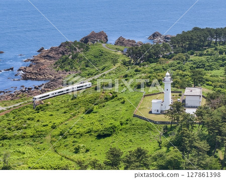 "Aomori Prefecture" Tohoku Emotion Running on the Tanesashi Coast, Hachinohe City 127861398