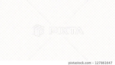 Simple and stylish light pink brown diagonal grid texture - thin line grid pattern background material 127861647