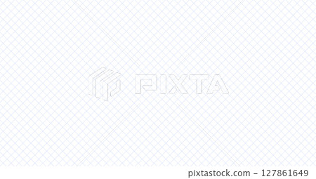 Thin blue line diagonal grid texture - Simple horizontal grid pattern background material - 1.91:1 127861649