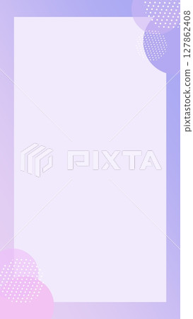 A girly and cute frame with a pastel color gradient 127862408