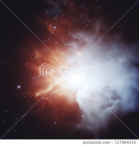 Stunning cosmic formation in deep space 127864018