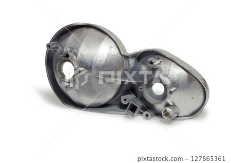 headlight reflector rear side, on white background, with clipping path 127865361