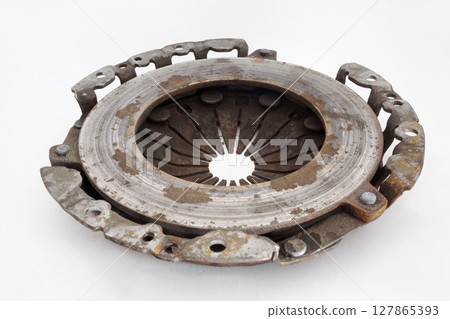 clutch pressure plate and its housing in assembly 127865393