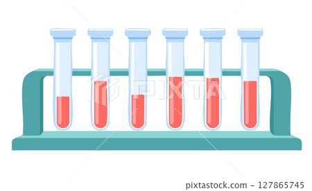 Bright laboratory illustration arranged in balanced layout, testing vessels filled with vivid fluid, artistic flat approach leaves wide empty margin for captions, suitable for blog banners, social Bright laboratory illustration arranged in balanced layout, testing vessels filled with vivid fluid, artistic flat approach leaves wide empty margin for captions, suitable for blog banners, social 127865745