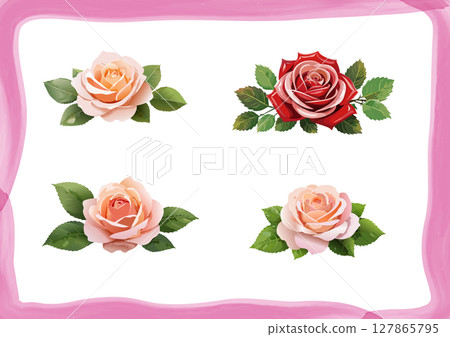 玫瑰花_材料 127865795