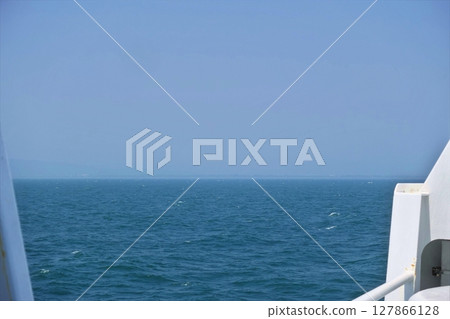 View from the deck of the Suruga Bay Ferry 127866128