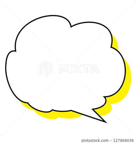 Simple speech bubble illustration - Fluffy 127868036
