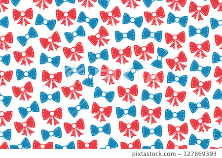 Baby Bows and Bow Ties Seamless Vector Pattern Baby Bows and Bow Ties Seamless Vector Pattern 127869393