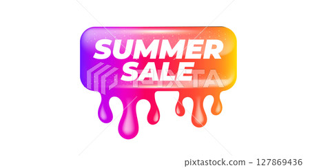 Summer Sale Sticker Liquid Design isolated on white background. Price sticker, abstract shape sticker, price tag, HOt sale or discount sticker, promotional badge label png. Summer banner Summer Sale Sticker Liquid Design isolated on white background. Price sticker, abstract shape sticker, price tag, HOt sale or discount sticker, promotional badge label png. Summer banner 127869436