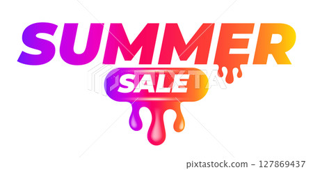 Summer Sale Sticker Liquid Design isolated on white background. Price sticker, abstract shape sticker, price tag, HOt sale or discount sticker, promotional badge label png. Summer banner Summer Sale Sticker Liquid Design isolated on white background. Price sticker, abstract shape sticker, price tag, HOt sale or discount sticker, promotional badge label png. Summer banner 127869437