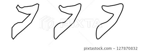 Somalia country black outline silhouettes in three different levels of smoothness. Simplified maps. Vector icons isolated on white background. 127870832