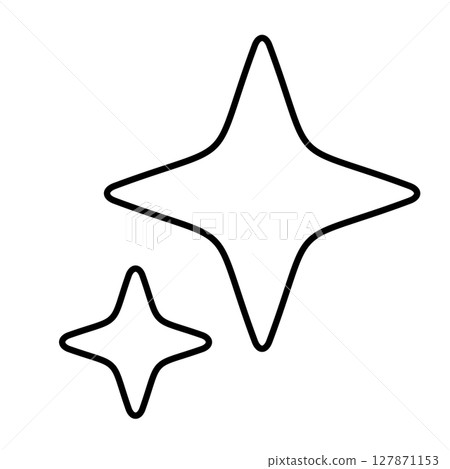 Illustration material: Simple glitter illustration 127871153