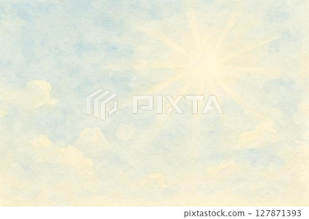 Sunny blue sky image 127871393