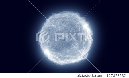 White luminous sphere of flowing light threads and clean structure, symbolizing purity, intelligence, and futuristic digital clarity White luminous sphere of flowing light threads and clean structure, symbolizing purity, intelligence, and futuristic digital clarity 127872382