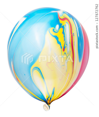 multicolored helium balloons with clipping path. Element of decorations for Birthday party, wedding or festival. multicolored helium balloons with clipping path. Element of decorations for Birthday party, wedding or festival. 127872762