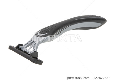 disposable shaving razor isolated on a white background disposable shaving razor isolated on a white background 127872848