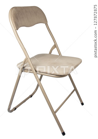 folding chair isolated on white with clipping path folding chair isolated on white with clipping path 127872875