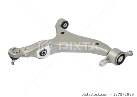 Suspension arm isolated on white background Suspension arm isolated on white background 127872959