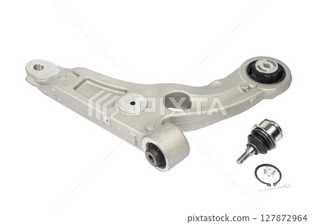 Suspension arm isolated on white background 127872964