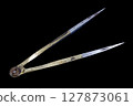 bronze dividers calipers nautical navigation chart tool 127873061