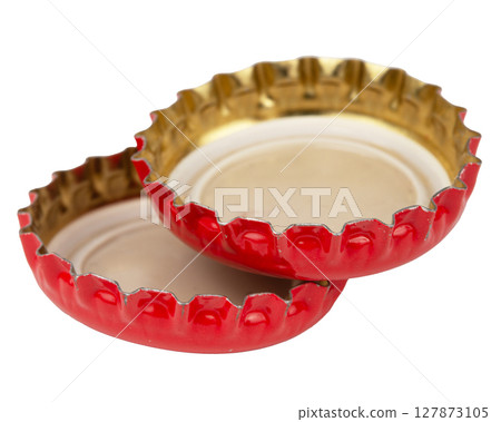 metal cork isolated on white background 127873105