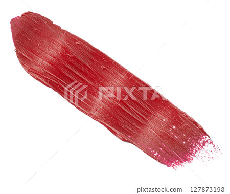acrylic paint stroke isolated on white background, abstract art concept acrylic paint stroke isolated on white background, abstract art concept 127873198