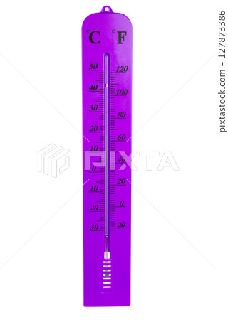 Temperature isolated on white background. with clipping path 127873386