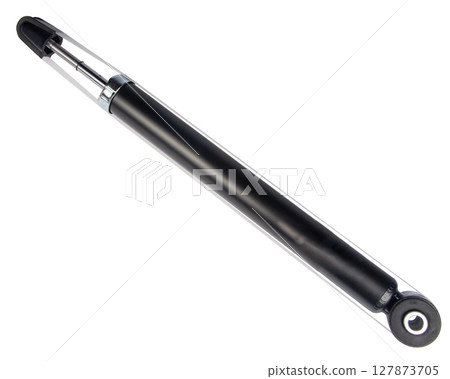 Shock absorber suspension isolated on white background 127873705
