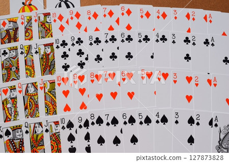 Playing card background 127873828