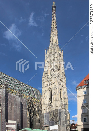 St. Stephen's Cathedral tower in Vienna St. Stephen's Cathedral tower in Vienna 127873980