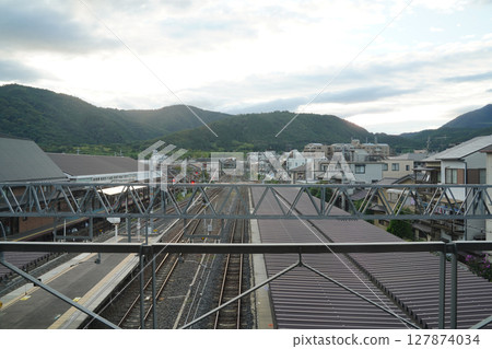 View from the railway bridge station 127874034