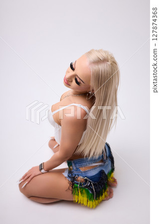 Vibrant and Stylish Fashion Festive Fringe Shorts Featuring an Elegant and Eye catching Design Vibrant and Stylish Fashion Festive Fringe Shorts Featuring an Elegant and Eye catching Design 127874368