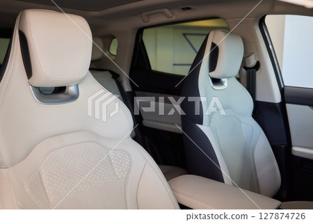 Discover the Stylish Car Interior with Premium Leather Seats for elegance and comfort Discover the Stylish Car Interior with Premium Leather Seats for elegance and comfort 127874726