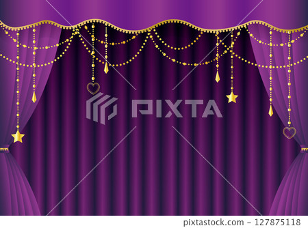 Purple curtain/purple curtain (horizontal) 127875118