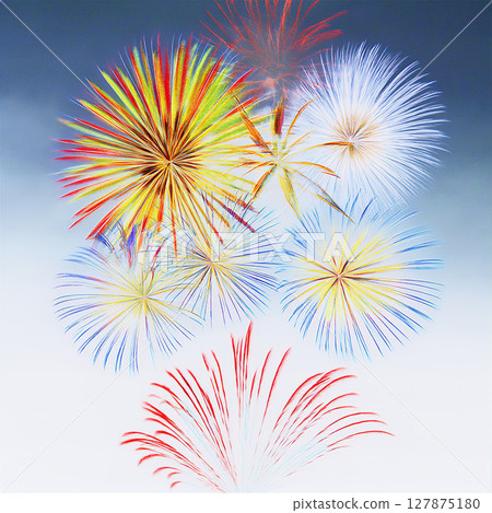 Fireworks that light up the summer sky 127875180