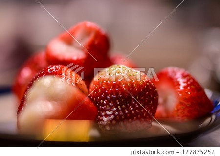 Assorted strawberries Assorted strawberries 127875252