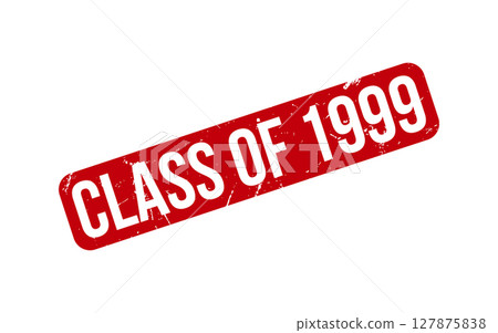 Red Class of 1999 Rubber Stamp Seal Vector Red Class of 1999 Rubber Stamp Seal Vector 127875838