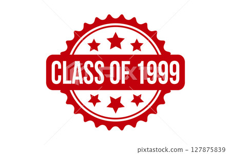 Red Class of 1999 Rubber Stamp Seal Vector Red Class of 1999 Rubber Stamp Seal Vector 127875839