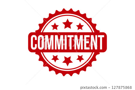 Commitment rubber grunge stamp seal vector Commitment rubber grunge stamp seal vector 127875868