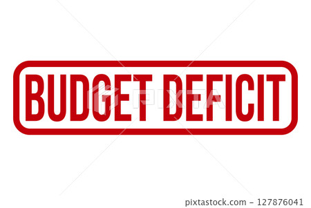 Budget Deficit Rubber Stamp Seal Vector 127876041