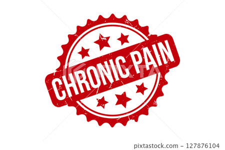 Chronic Pain rubber grunge stamp seal vector 127876104