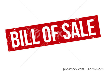 Bill of Sale Rubber Stamp Seal Vector 127876278